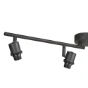 Steinhauer ceiling luminaire BAMBUS 4 flames E14 IP20, wood, black dimmable