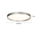 Steinhauer ceiling luminaire FLADY 2 flames IP20, steel dimmable