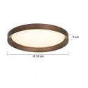 Steinhauer ceiling luminaire FLADY 2 flames IP20, bronze dimmable