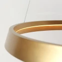 Steinhauer pendant luminaire RINGLUX IP20, gold dimmable