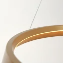 Steinhauer pendant luminaire RINGLUX IP20, gold dimmable