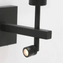 Steinhauer wall luminaire STANG 2 flames IP20, black dimmable