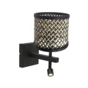 Steinhauer wall luminaire STANG 2 flames IP20, black dimmable