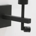 Steinhauer wall luminaire STANG 2 flames IP20, black dimmable