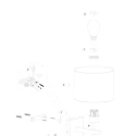 Steinhauer wall luminaire STANG 2 flames IP20, black dimmable