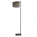 Steinhauer floor lamp STANG 1 flame E27 IP20, black dimmable