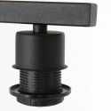 floor lamp STANG 1 flame E27 IP20, black dimmable