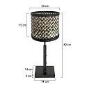 Steinhauer table lamp STANG E27 IP20, dimmable