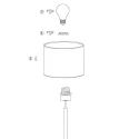 Steinhauer table lamp STANG E27 IP20, dimmable
