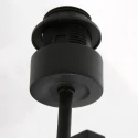 wall luminaire STANG 1 flame E27 IP20, black dimmable