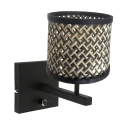 Steinhauer wall luminaire STANG 1 flame E27 IP20, black dimmable