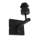 Steinhauer wall luminaire STANG 1 flame E27 IP20, black dimmable