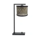 Steinhauer table lamp STANG 1 flame E27 IP20, black dimmable