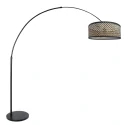 Steinhauer floor lamp SPARKLED LIGHT 1 flame E27 IP20, black dimmable