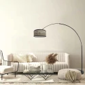 Steinhauer floor lamp SPARKLED LIGHT 1 flame E27 IP20, black dimmable