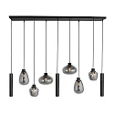 pendant luminaire REFLEXION 9 flames GU10 + E27 IP20, brass dimmable