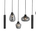 pendant luminaire REFLEXION 9 flames GU10 + E27 IP20, brass dimmable