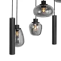 pendant luminaire REFLEXION 9 flames GU10 + E27 IP20, brass dimmable