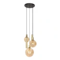 Steinhauer pendant luminaire BOLLIQUE 5 flames GU10 + E27 IP20, brass dimmable