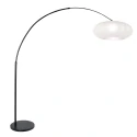 Steinhauer arc luminaire LUMA NOLA 1 flame E27 IP20, black dimmable