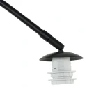 Steinhauer arc luminaire LUMA NOLA 1 flame E27 IP20, black dimmable
