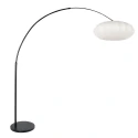 Steinhauer arc luminaire LUMA NOLA 1 flame E27 IP20, black dimmable