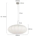 pendant luminaire LUMA NOLA 1 flame E27 IP20, steel dimmable