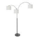 Steinhauer floor lamp SPARKLED LIGHT 3 flames E27 IP20, black dimmable