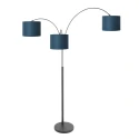 Steinhauer floor lamp SPARKLED LIGHT 3 flames E27 IP20, black dimmable