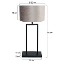 Steinhauer table lamp STANG E27 IP20, dimmable