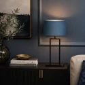 Steinhauer table lamp STANG 1 flame E27 IP20, black dimmable