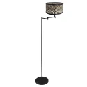 floor lamp BELLA 1 flame E27 IP20, black dimmable