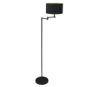 Mexlite floor lamp BELLA 1 flame E27 IP20, black dimmable
