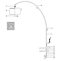 Mexlite floor lamp SOLVA E27 IP20, dimmable