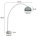 Mexlite floor lamp SOLVA E27 IP20, dimmable