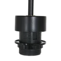 Steinhauer pendant luminaire SPARKLED LIGHT 1 flame E27 IP20, black dimmable