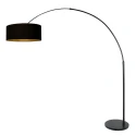 Steinhauer floor lamp SPARKLED LIGHT 1 flame E27 IP20, black dimmable