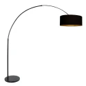 Steinhauer floor lamp SPARKLED LIGHT 1 flame E27 IP20, black dimmable