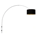 Steinhauer wall luminaire SPARKLED LIGHT 1 flame E27 IP20, steel dimmable
