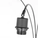 floor lamp SPARKLED LIGHT 3 flames E27 IP20, black dimmable