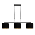 Steinhauer pendant luminaire STANG 3 flames E27 IP20, black dimmable