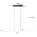 Steinhauer pendant luminaire BANDE IP20, dimmable