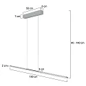 Steinhauer pendant luminaire BANDE IP20, dimmable
