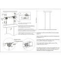 Steinhauer pendant luminaire BANDE 3 flames IP20, black dimmable