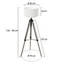 Mexlite floor lamp TRIEK E27 IP20, dimmable