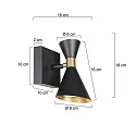 anne light & home wall luminaire PRETO GU10 IP20, dimmable