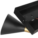 anne light & home ceiling luminaire PRETO 2 flames GU10 IP20, black dimmable