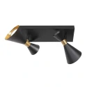 anne light & home ceiling luminaire PRETO 2 flames GU10 IP20, black dimmable