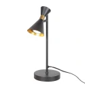 anne light & home table lamp PRETO 1 flame GU10 IP20, black dimmable