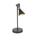 anne light & home table lamp PRETO 1 flame GU10 IP20, black dimmable